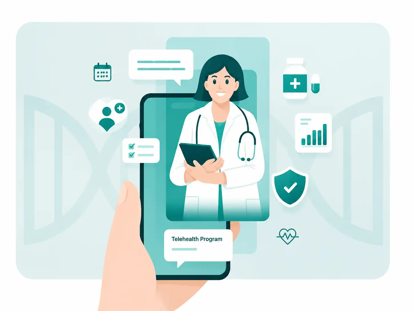 Doctor reviewing patient records